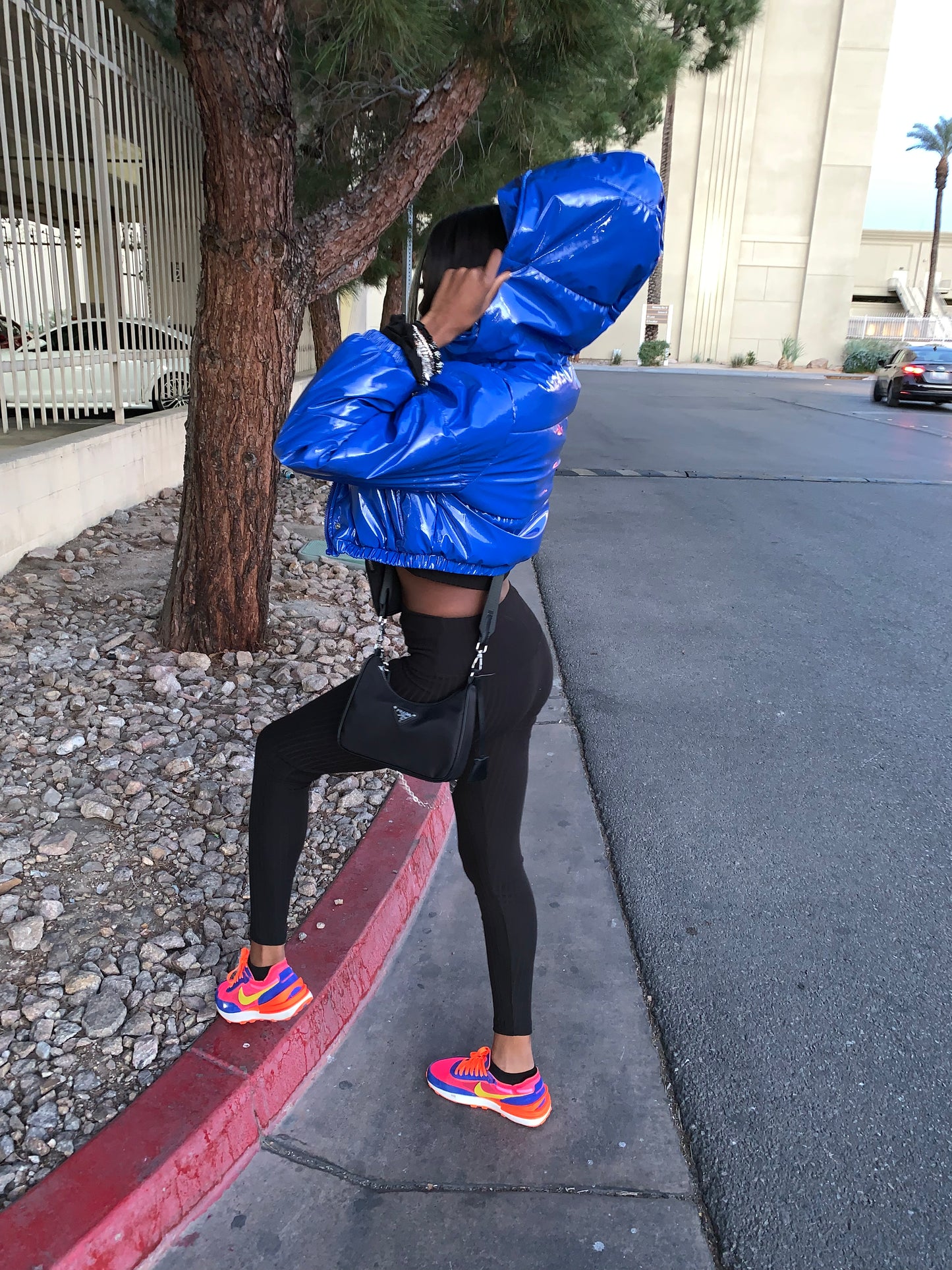 Crop puffer jacket