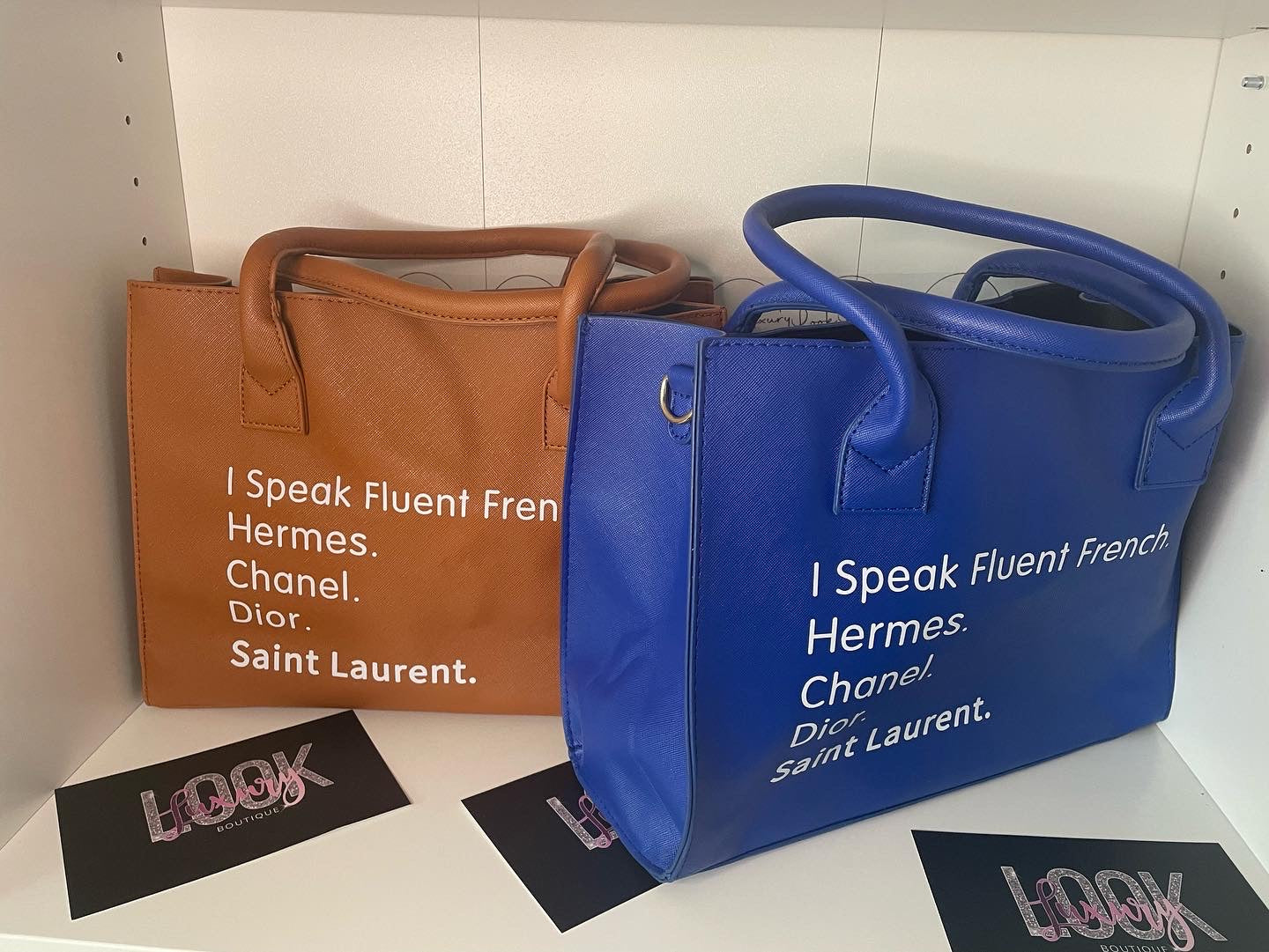I Speak Fluent French bags