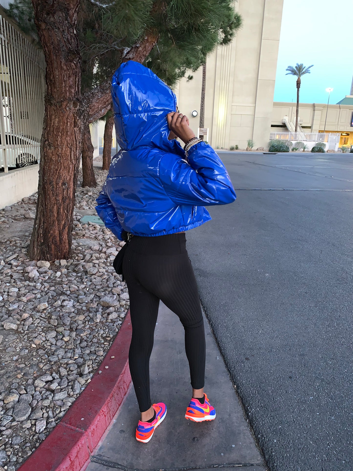 Crop puffer jacket