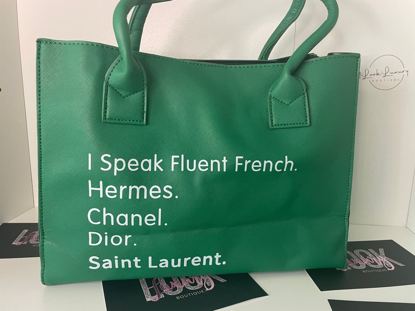 I Speak Fluent French bags