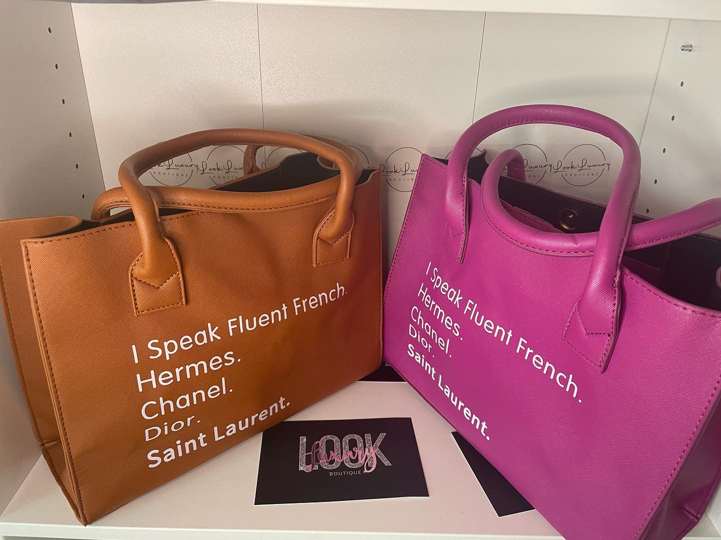 I Speak Fluent French bags