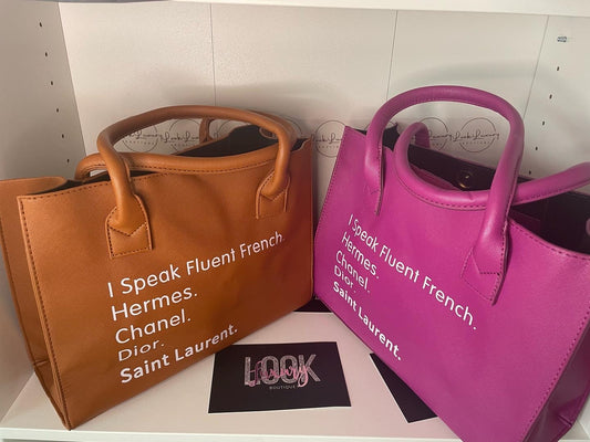 I Speak Fluent French bags